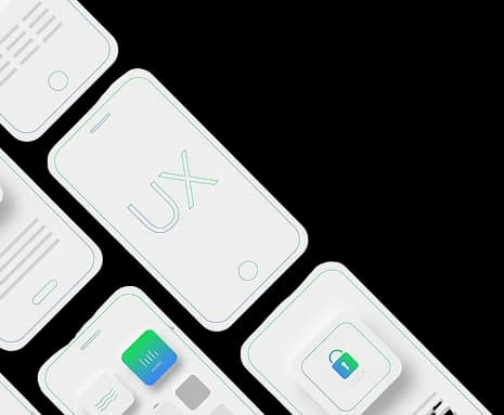 UX design screens mockup